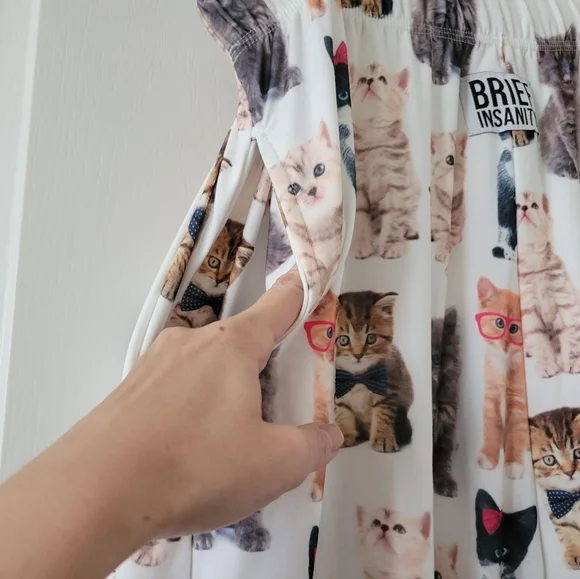 Brief Insanity | NWOT Ultra Cute "Check Meowt" Cat Pajama Pants (SIZE L) - Picture 7 of 13